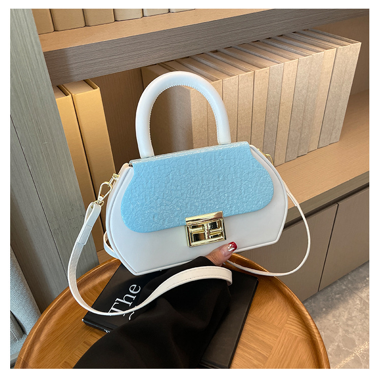 Le popolari borse a guscio rigido in stile straniero di quest'anno, moda femminile, versatili, abbinate ai colori, con tracolla singola, piccola borsa quadrata_voghion.com