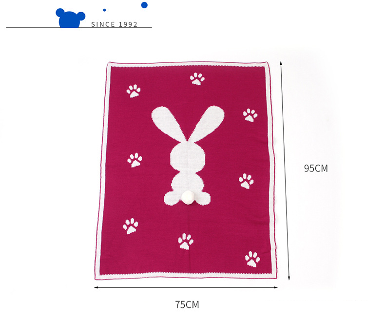 Mother&Kids Baby cartoon stereoscopic rabbit blanket Cover blanket Baby blanket_voghion.com
