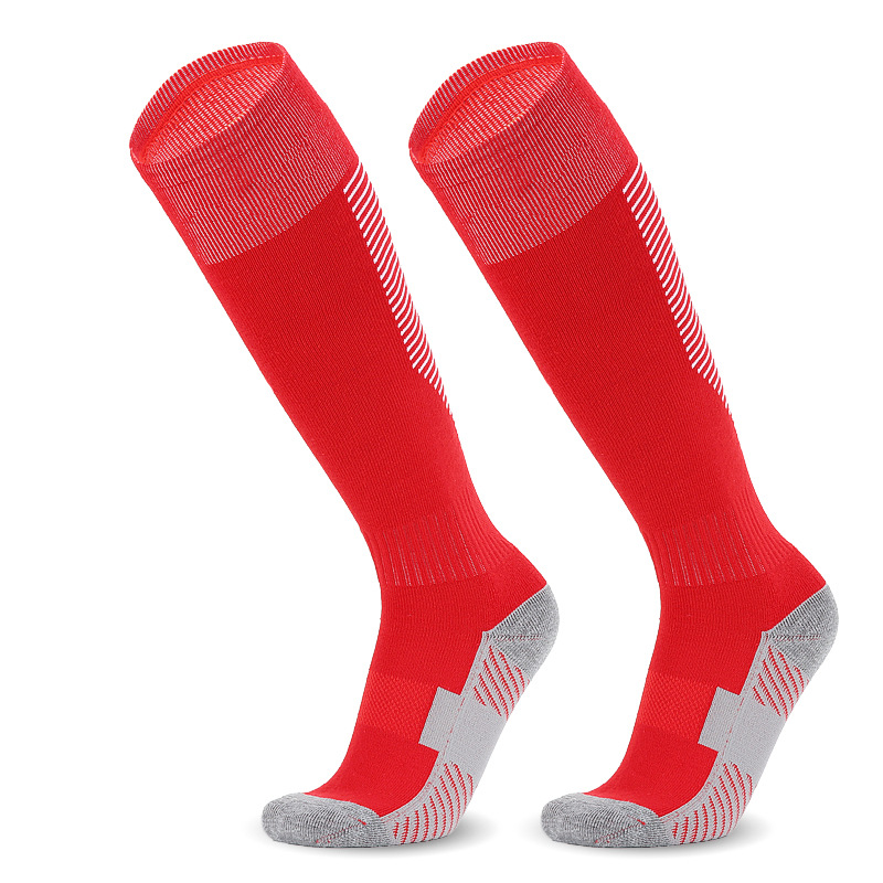 Soccer Socks Frotteesocken, rutschfeste Fußball-Sportsocken für Grund- und weiterführende Schulen_voghion.com