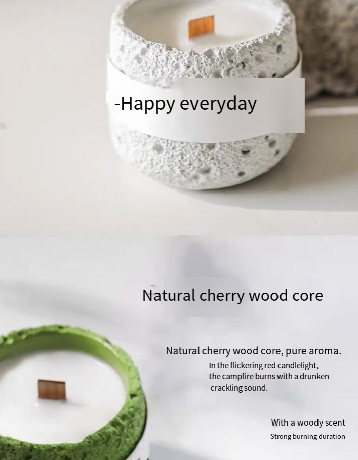 Gypsum Cup Aromatherapy Candle Niche High End Fragrance Bedroom Long Lasting Aromatherapy Gift Box Aromatherapy Candle_voghion.com