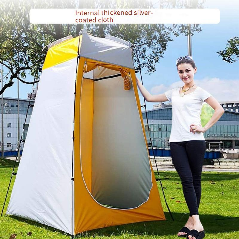 Portable Camping Toilet Tent Outdoor Shower Changing Room With Privacy Screen Waterproof Instant Setup For Beach Fishing Includes Carry Case Stakes_voghion.com