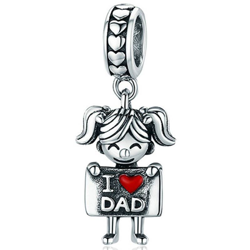 Componenti e accessori per gioielli, ciondolo classico per ragazzo e ragazza, braccialetto in lega con perline fai da te, regalo per il festival Qixi_voghion.com