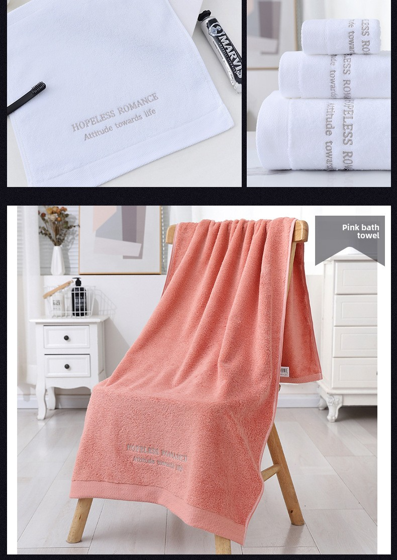 Premium Thick 100% Cotton Face Towel - Soft & Absorbent For Hotels & Home Use_voghion.com