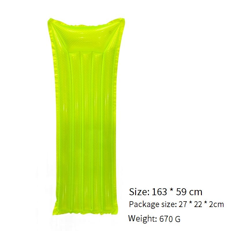 Explosion-Proof PVC Inflatable Hammock With LED Lights - Foldable Floating Bed For Adults (Pool Lounge Chair Waterproof & Portable)_voghion.com