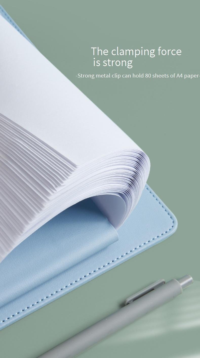 Tableau d'écriture professionnel A4 avec porte-stylo – Idéal pour les étudiants, le bureau et les réunions d'affaires – Option de logo personnalisable_voghion.com