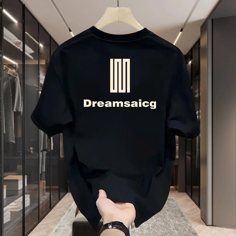 High quality trendy ins personalized printed short sleeved T-shirt for men's 2024 spring/summer loose and_voghion.com