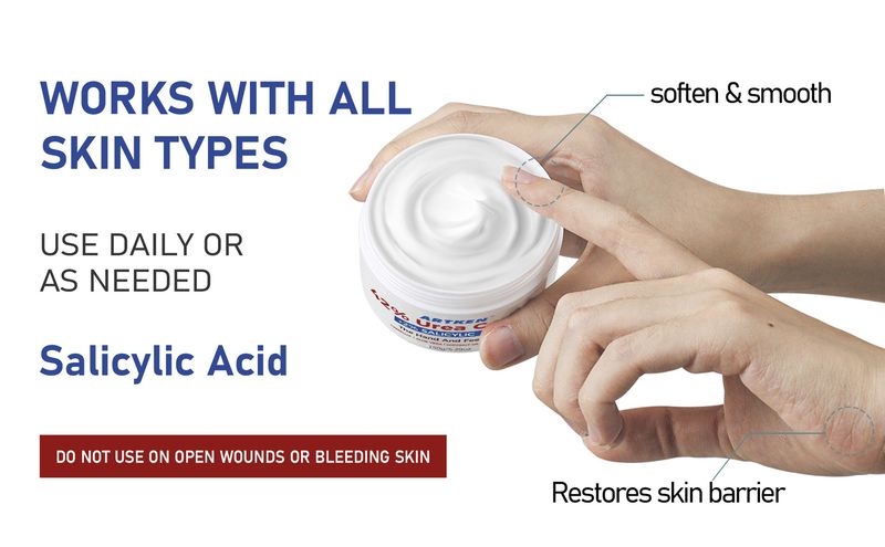 Fußpflege 42% Harnstoffcreme + 2% Salicylsäure Anti-Trocknung und Feuchtigkeitsspendende Starke Feuchtigkeitsreparatur Grobes Englisch_voghion.com