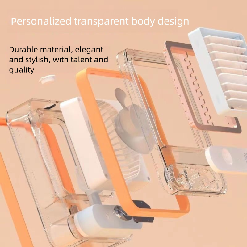 Mini ventilatore umidificatore con luce notturna USB e spray, vento forte, adatto per ufficio, dormitorio studentesco, camera da letto,_voghion.com