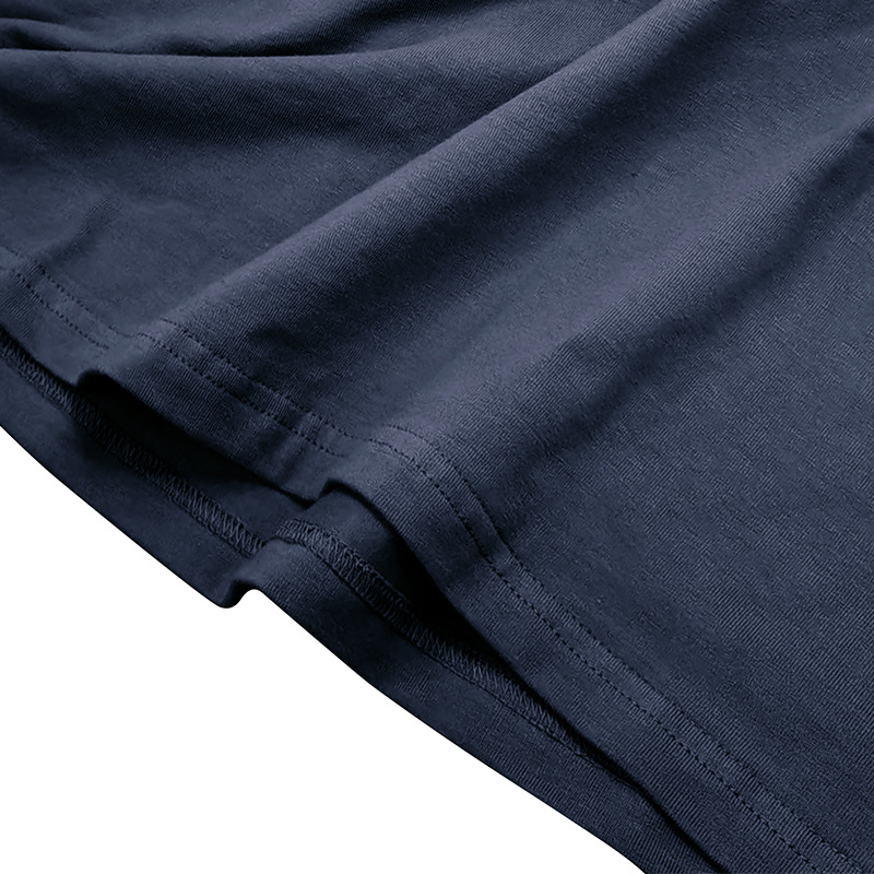 Autunno e inverno nuova maglietta inferiore tinta unita girocollo manica lunga in puro cotone t-shirt da uomo_voghion.com