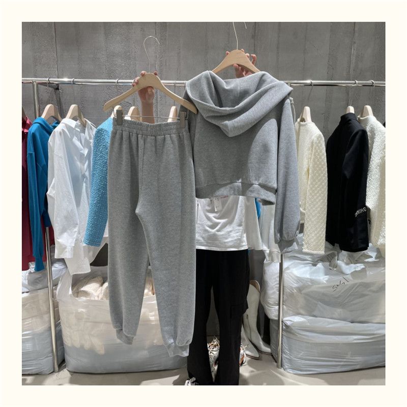 Leisure Sports Suit For Women Autumn 2024 Version New Long Sleeved Hooded Jacket, Stylish Vest Three Piece Set_voghion.com