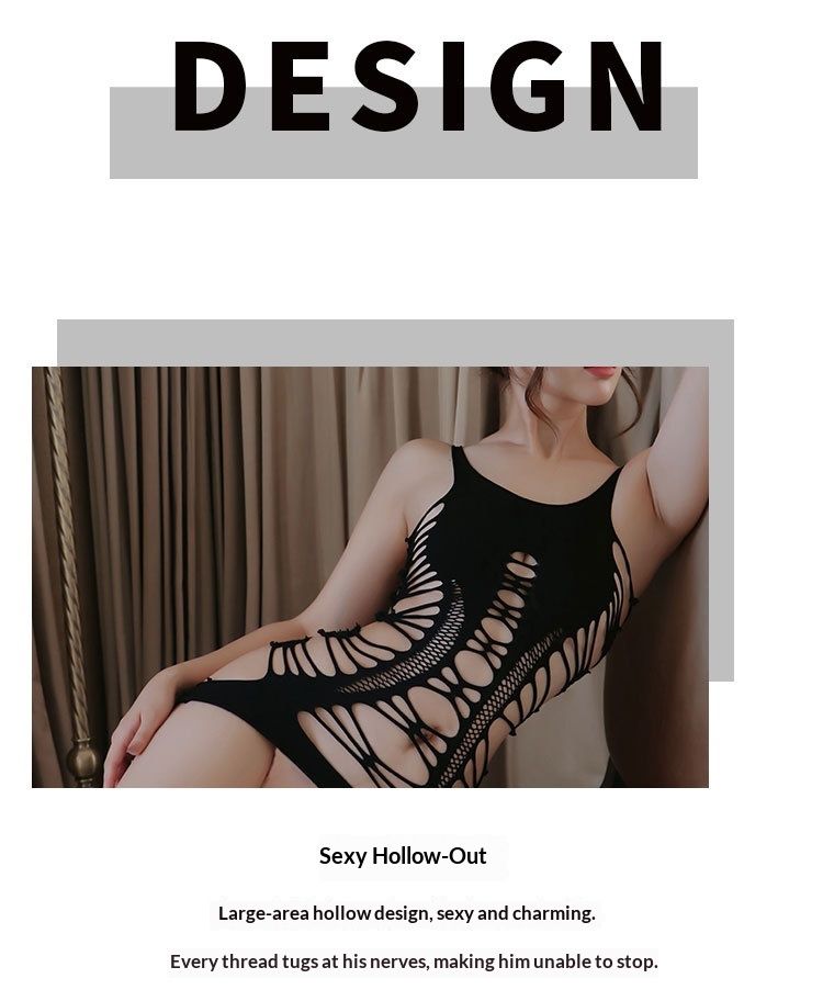 luckyqqyp Lingerie sexy taglie forti europea e americana da notte lunga, stile con spalline corte, abito in rete monopezzo, dropshipping 8020_voghion.com