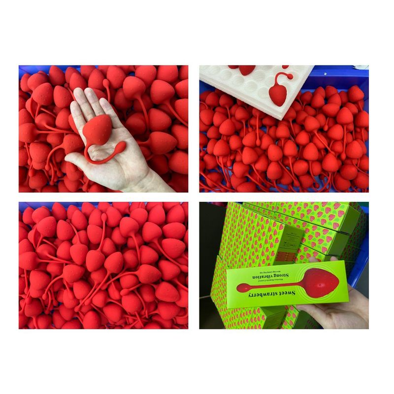 Frucht-Erdbeere-App, kabellose Fernbedienung, Vibration, Spring-Ei, Sexspielzeug für Erwachsene, männlich, weiblich, gemeinsamer Masturbator_voghion.com