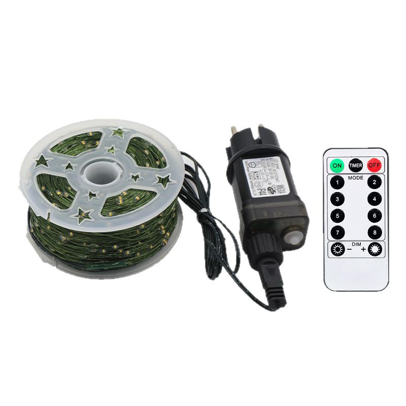 Cross-Border LED Copper Wire Remote Control Decorative String Christmas Decoration Atmosphere Colorful Lights Starry Sky_voghion.com