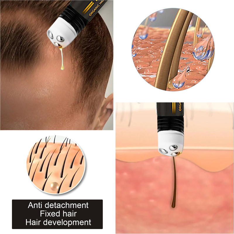 Capelli 1PCS Set di rulli per siero per la ricrescita Siero per la crescita dei capelli Triple Roll-On Massaggiatore Essenza per la crescita dei capelli per le donne degli uomini_voghion.com