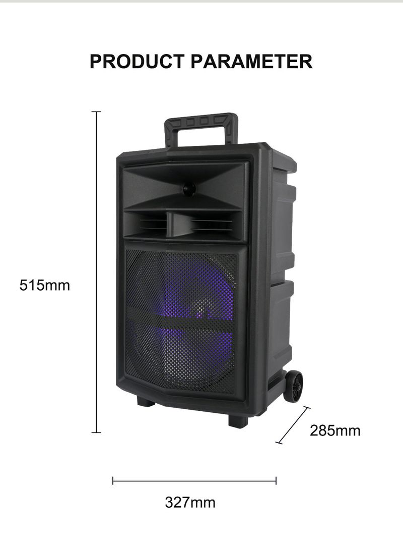 ZQS12130 suure võimsusega välitantsu helikaraoke mobiilne varraskõlar_voghion.com