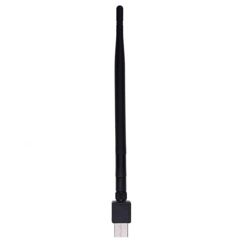 USB WiFi-adapter, hordozható széleskörű kompatibilitású műanyag hálózati LAN-kártya dongle antennával, napi használat_voghion.com