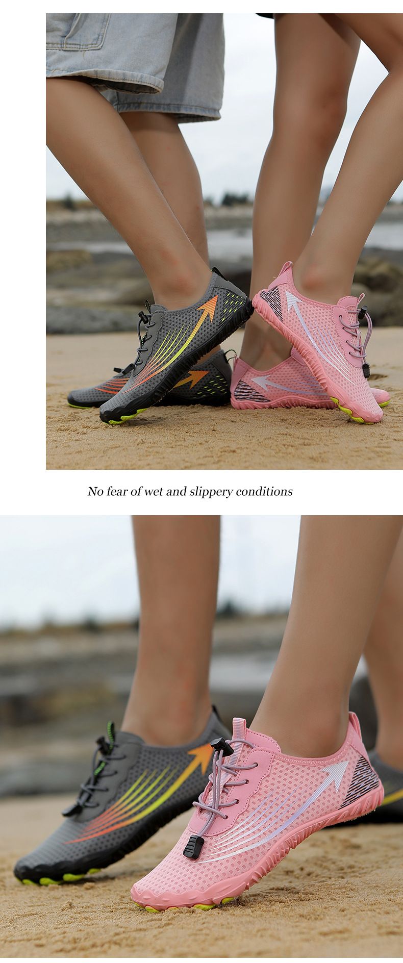 Unisex Water Shoes For Swimming, Running, Cycling, Yoga & Beach - Lightweight, Quick-Dry, Non-Slip With Breathable Mesh For Outdoor Adventures_voghion.com