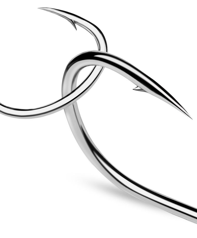 Stacheldraht High Carbon Steel Single Sea Slow Jigging Hook Bootshaken mit Loch und Schlaufe Angelzubehör_voghion.com