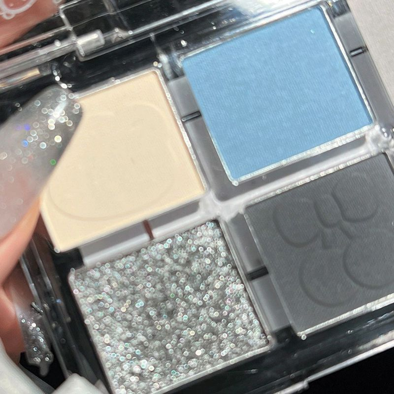 Twilight Stain Graffiti Spice Sechsfarbiger Lidschatten Tray Earth Smoky Eye Black Matte tragbar blau_voghion.com