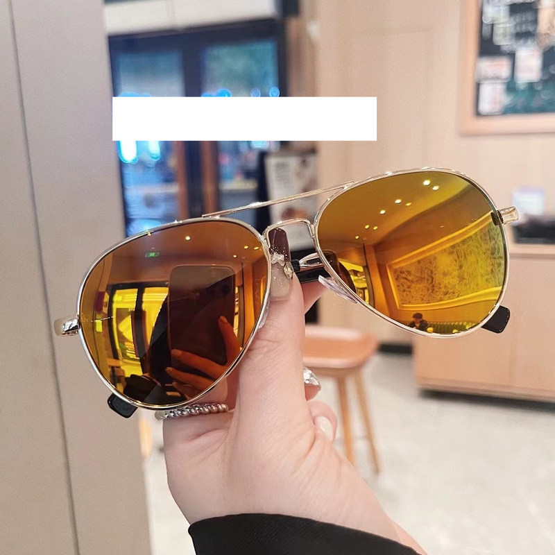 Unisex Kinder Sonnenbrille Trendy Pilot Jungen Sonnenbrille Hübsche Polarisierte Anti-UV Mädchen Brille Jungen Mode Cool_voghion.com