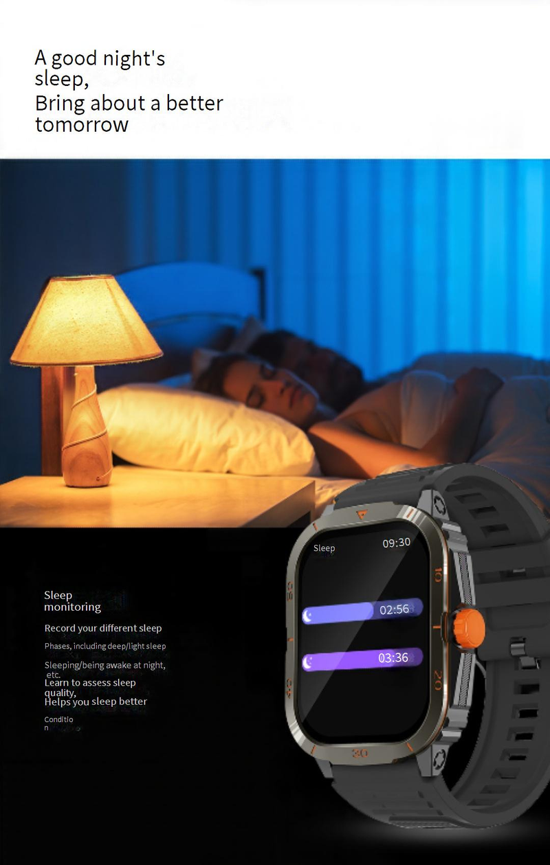 Montre connectée anti-sports trois fonctions Bluetooth appel santé sport informations rappel multifonction table intelligente_voghion.com