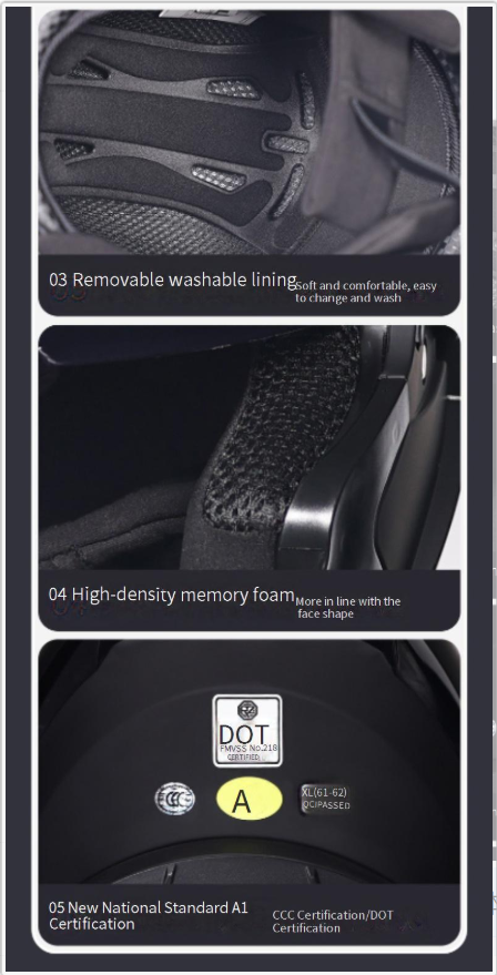Motoraccessoires en -onderdelen opklapbare helm dubbele lenshelm heren en dames Bluetooth volledige helm halve helm vier seizoenen staartvleugel grote maat_voghion.com
