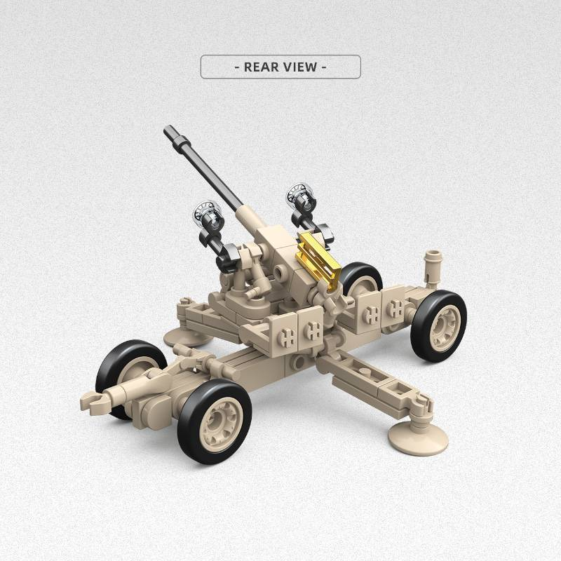 WWII Military Building Set - Bofors 40mm L/60 AA Gun & Morris CDSW 6x4 Truck (1:35 Scale Model Kit)_voghion.com