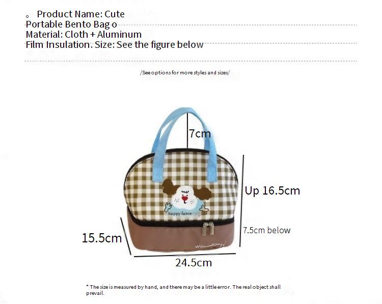 Borsa termica per il pranzo da ufficio - Contenitore termico per alimenti in alluminio spesso con manici eleganti_voghion.com