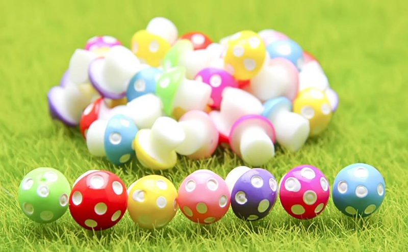 YOUEN 100 piezas Mini Hongos de Resina Pequeños Hongos de Resina de Colores Figuras de Hadas Hongo de Jardín para el Hogar DIY Interior Exterior Jardín Paisaje Artesanía_voghion.com