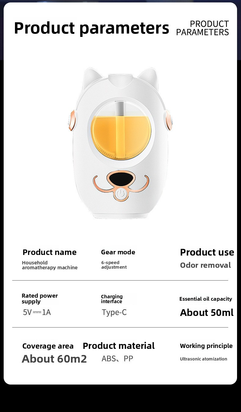 Auto-Spray Aroma Diffuser - Rechargeable Essential Oil Humidifier With Timer For Bedroom, Office (Pink/White, No Bottle Included)_voghion.com