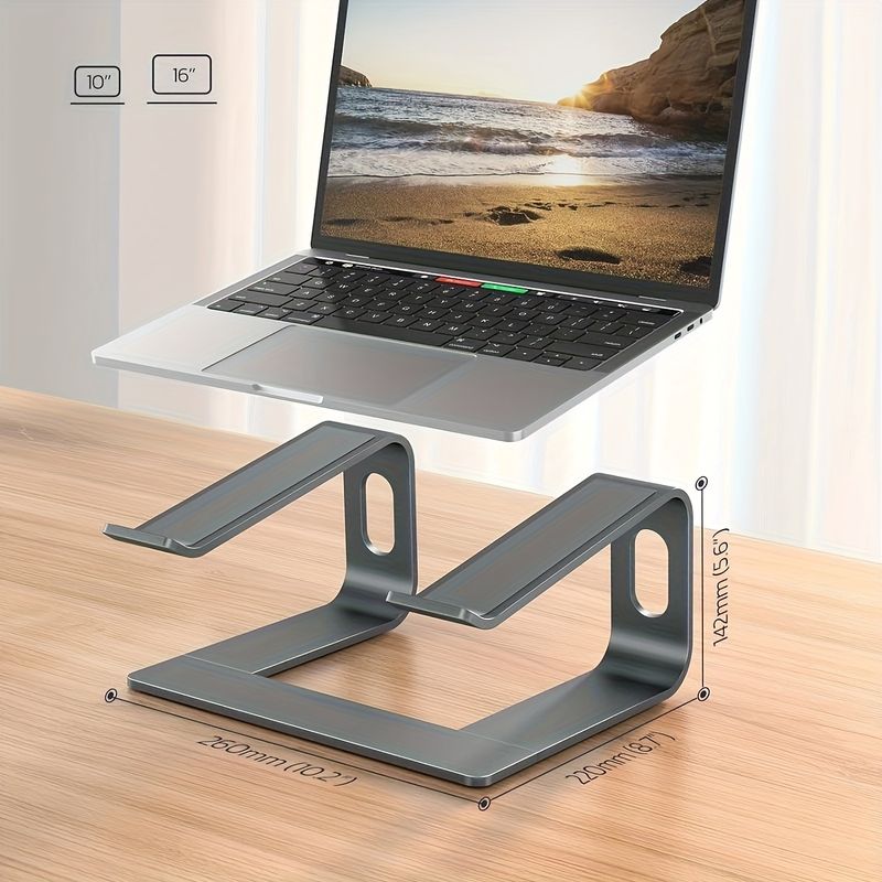 Laptop Stand, Ergonomic Aluminum Alloy Detachable Elevating Base, Compatible With MacBook Air/Pro, Laptop Holder_voghion.com
