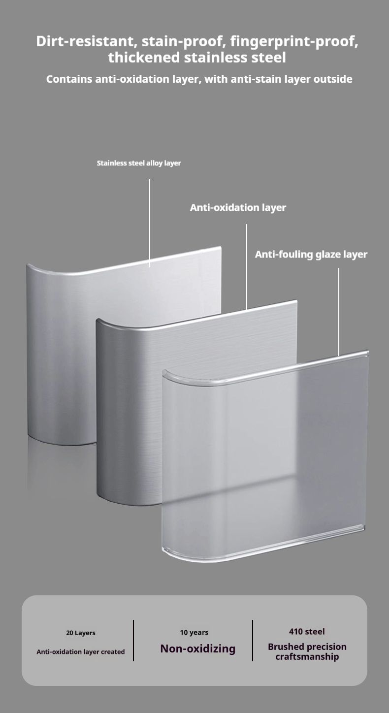 Salıncak Kapaklı Paslanmaz Çelik Duvara Monte Çöp Kutusu - 7L Mutfak ve Banyo Atık Kutusu (Yerden Tasarruf Sağlayan Tasarım, Kolay Temizlenebilir, Ticari ve Ev Kullanımı)_voghion.com