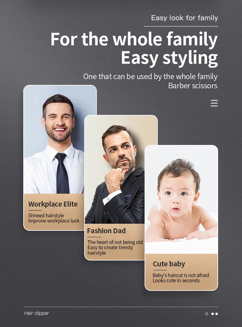 Cortapelos profesional NAITENG para hombres, niños y mascotas: recortadora inalámbrica recargable con cuchilla de titanio, ultrasilenciosa (menos de 36 dB), lavable._voghion.com