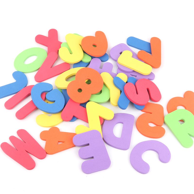 "Baby Bath Foam Letters Numbers Set Floating Alphabet Number Stickers For Toddler Learning Water Play Foam Educational Toy For Infants _voghion.com