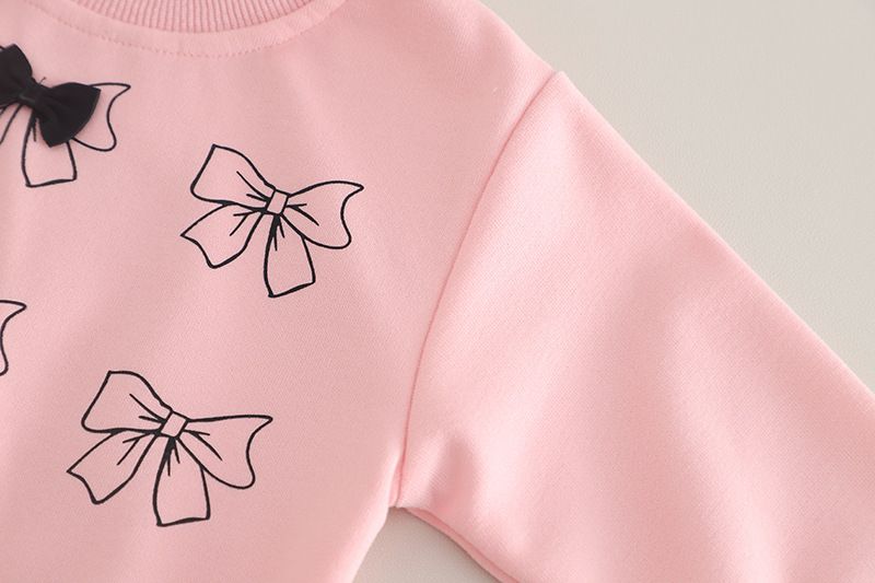2025 Set di due pezzi con cappuccio per bambine, stile casa, abbigliamento primaverile e autunnale per bambine, novità invernale per bambine_voghion.com