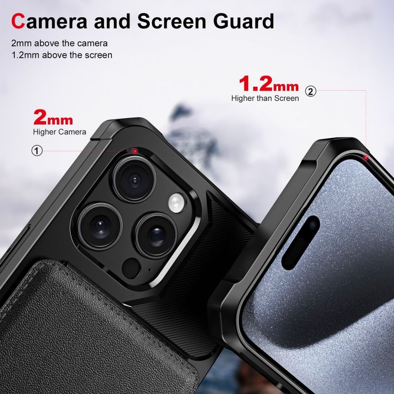 Capa tipo carteira para iPhone 16 15 14 13 12 11 Pro Max Plus Couro Bolso para cartão Flip Capa macia à prova de choque Air-cushion Corner Shell_voghion.com