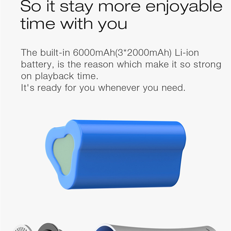 EWA Bærbar Bluetooth-højttaler, HIFI Stereo Bas Surrounded TWS-højttalere, Udendørs højttalere Sport TF-kort MP3-afspiller_voghion.com