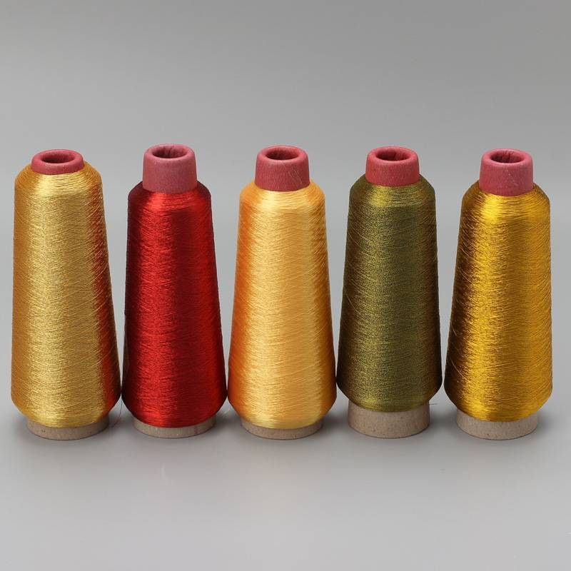 Jauna zelta un sudraba daudzkrāsu poliestera dzija 1 gab 150D/krustdūriens izšūšanas diegu pakaramais dāvanu iesaiņošanas vītne_voghion.com