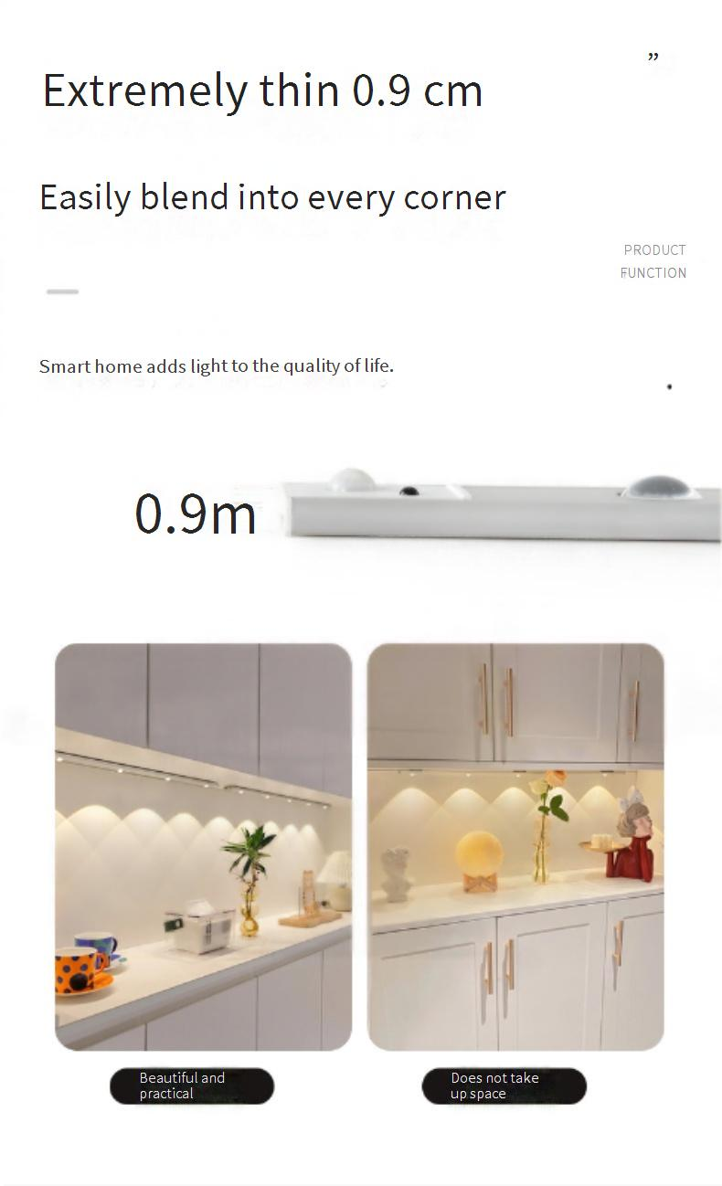 Luce con sensore di movimento Cat-Eye intelligente - Ricaricabile wireless autoadesiva per ingresso/scarpiera/portabottiglie_voghion.com