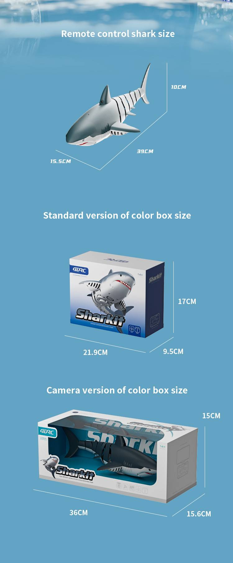 Summer Kids' Remote-Controlled Bionic Electric Megalodon Toy: Water-Spraying, Camera-Equipped, Rechargeable With Swinging Tail_voghion.com