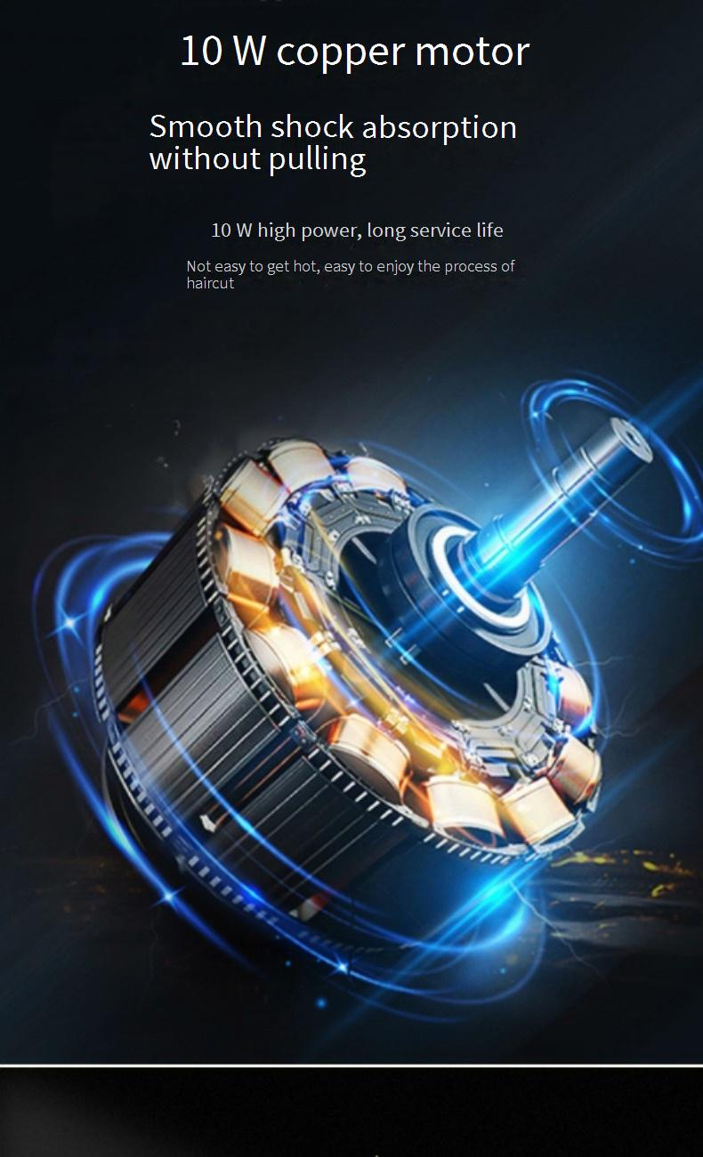 Cortapelos eléctrico, cortadora de pelo eléctrica, cortadora de pelo eléctrica recargable, afeitadora eléctrica autoafeitadora, uso doméstico_voghion.com