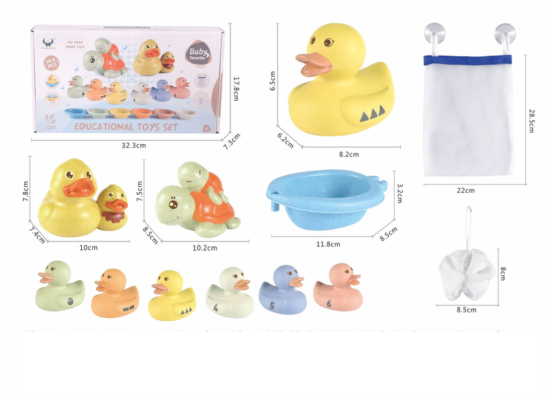 Anéis de empilhamento de palha de trigo não tóxicos para mães e filhos, brinquedos de banho de dinossauro para crianças pequenas, blocos de construção macios para aprendizagem precoce, jogo sensorial Montessori_voghion.com