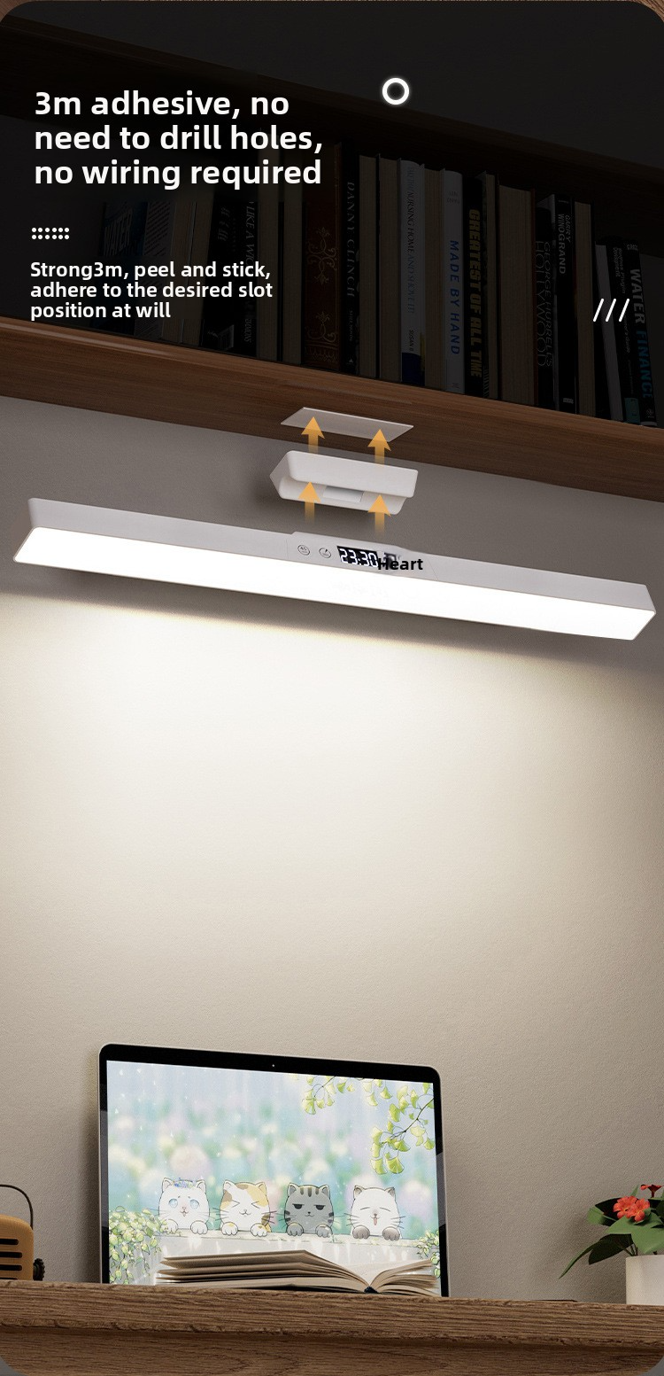 LED-Schreibtischlampe mit hohem CRI 90+ und Touch-Steuerung, einstellbarer Helligkeit und Farbtemperatur, wiederaufladbar über USB, Arbeitslicht für Wohnheim, Büro, Nachttisch_voghion.com