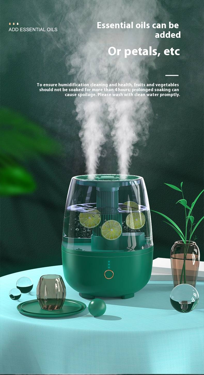 90 Ultraschall-Luftbefeuchter mit Doppelnebel, Aromatherapie, Luftreinigung, 6,8 l großem Tank, 3 Modi, Fernbedienung_voghion.com