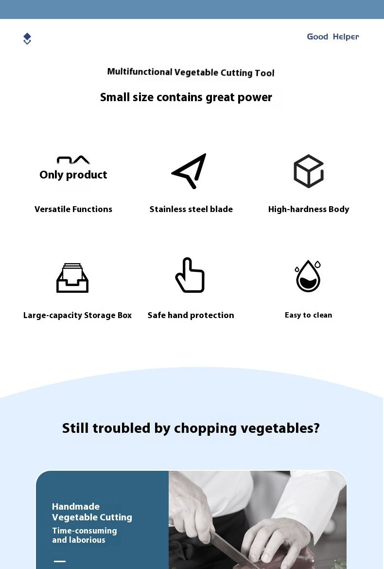 Multifunctional Vegetable Chopper – 5-in-1 Potato, Carrot & Onion Dicer With 4 Stainless Steel Blades – Compact & Ergonomic Design_voghion.com