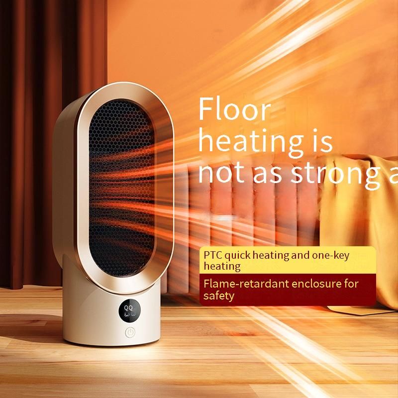 Portable Ceramic PTC Space Heater With Overheat & Tip-Over Protection, 800W Fast Heating For Home/Office, Quiet Desktop Warm Air Fan_voghion.com
