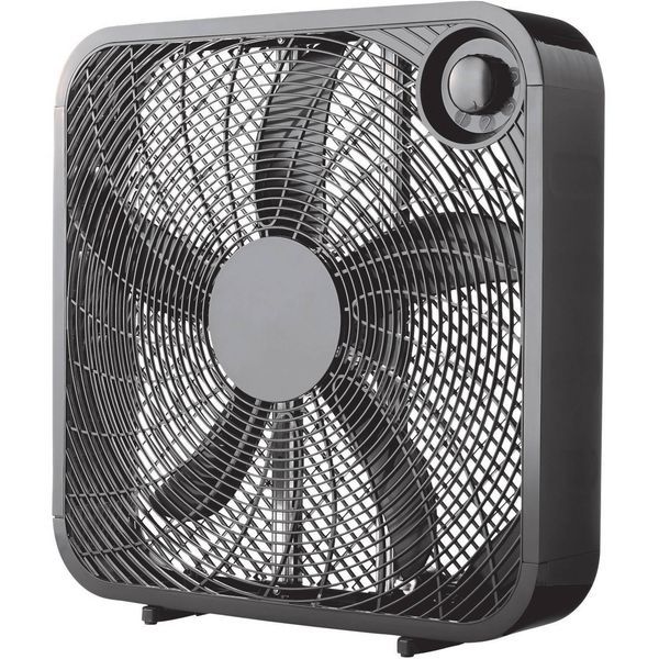 20 Inch 3-Speed Portable Box Fan, FB50-16HB, New, Black_voghion.com