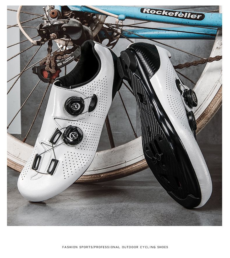 2025 New Lockabl Cycling Shos With Doubl Buckl Locks For Mn And Womn, Road Boostr Shos, Hard Mountain Bik Rubbr_voghion.com