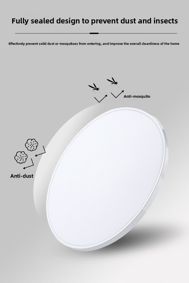 Lampada da soffitto a LED a tripla protezione, ultrasottile, rotonda, a prova di umidità, per cucina, bagno, balcone, studio, camera da letto, corridoio, corridoio_voghion.com