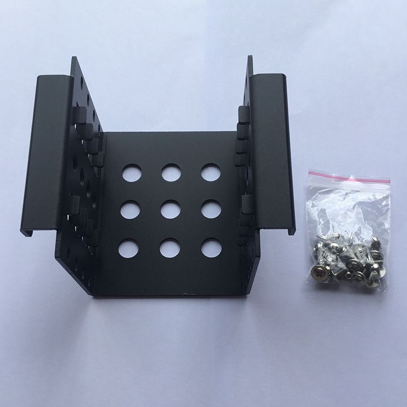 Staffa adattatore di montaggio interno per telaio per disco rigido SSD da 4 alloggiamenti da 2,5 a 3,5 pollici per supporto per vassoio per computer PC_voghion.com